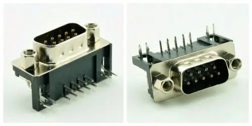 

2 шт. D-SUB дБ DR 9 Pin типа «папа» прямоугольный разъем PCB 2 ряда DB9M серийный