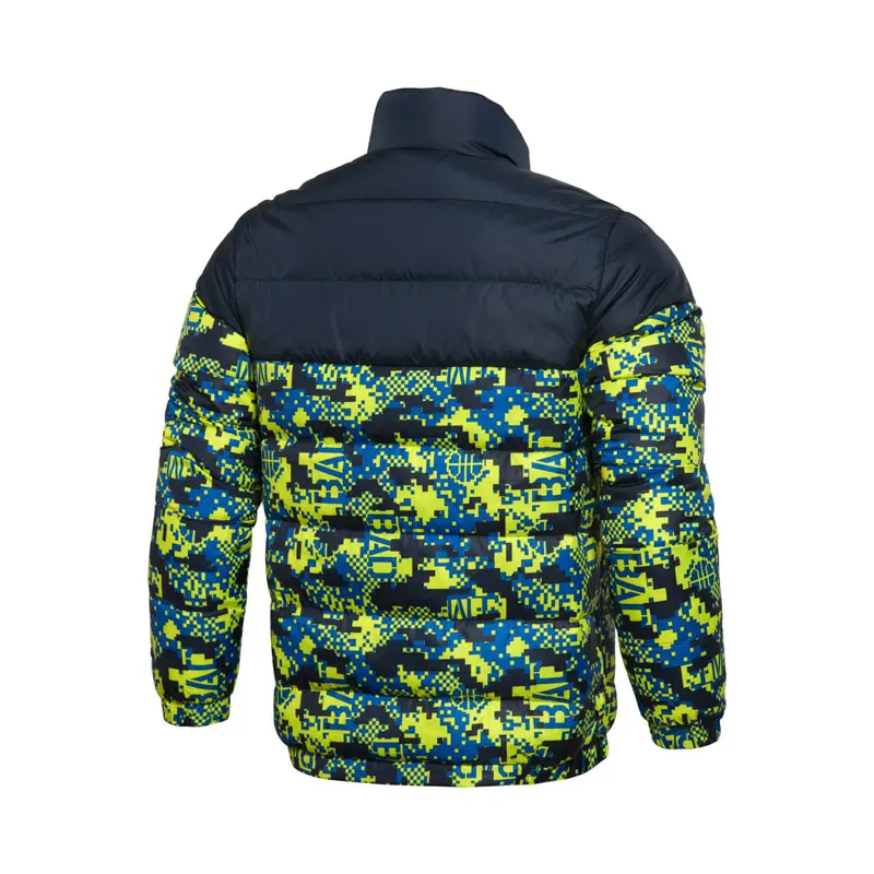 Li Ning мужской короткий пуховик для баскетбола 90% утиный пух приталенный зимний