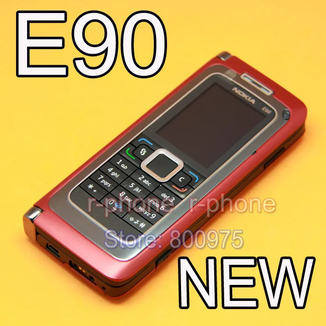 NOKIA E90 мобильный телефон 3g gps Wifi 3.2MP Bluetooth смартфон красный и подарок