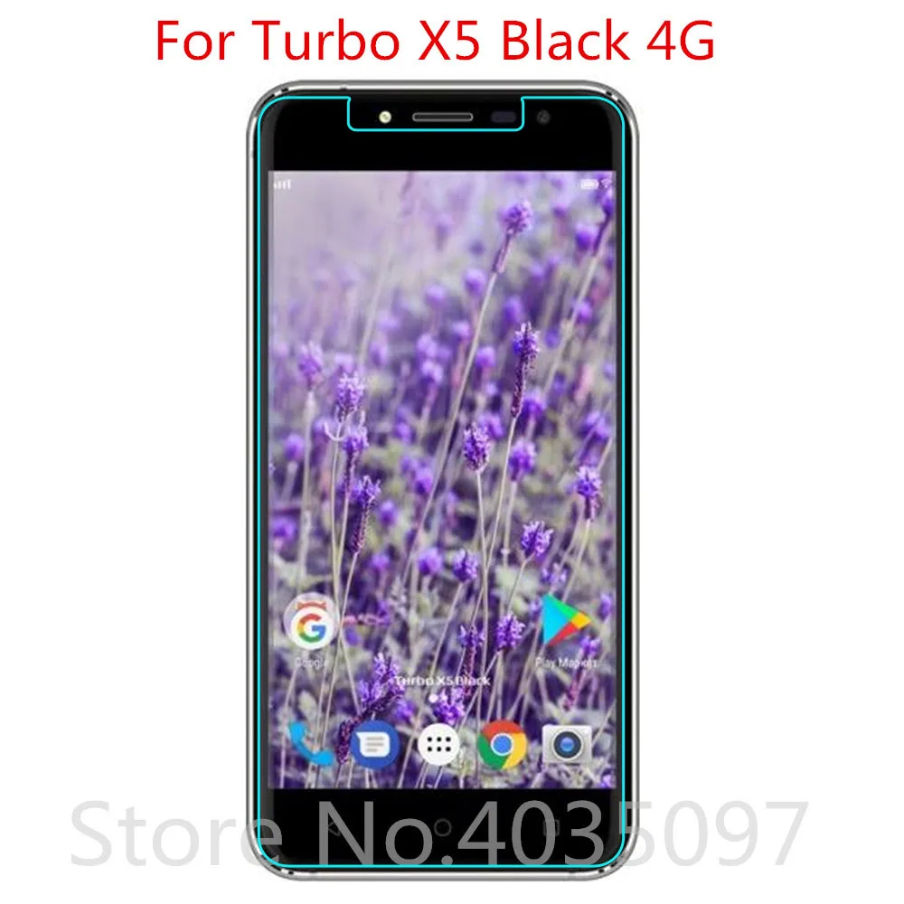 2.5D 9H закаленное стекло для Turbo X5 черный 4G на телефон защитная пленка экрана