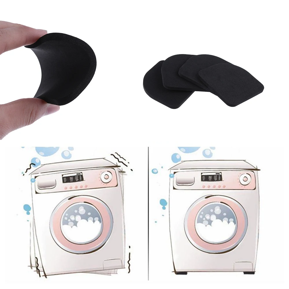 8 шт. черный антивибрационный коврик для стиральной машины амортизирующие