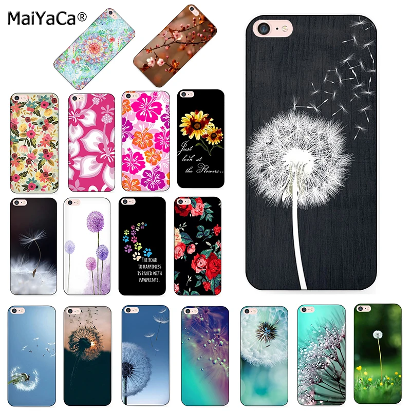 Чехол для телефона MaiYaCa Одуванчик на черном деревянном розовом цветке iPhone 8 12pro