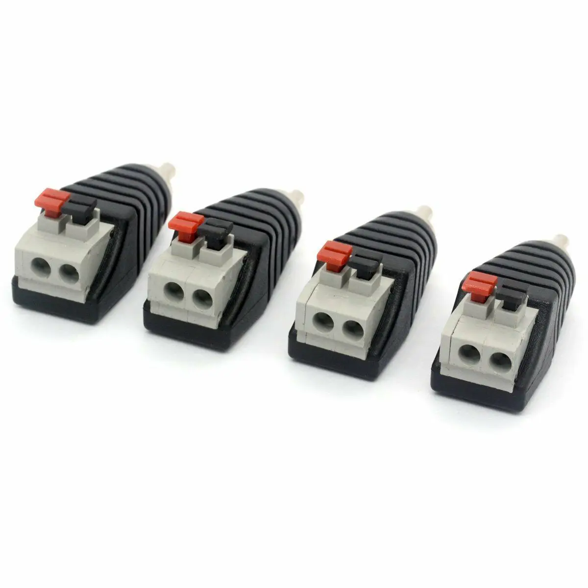 Динамик Phono RCA разъем к AV 2 винтовой терминал Аудио Видео балун адаптер DC Power для