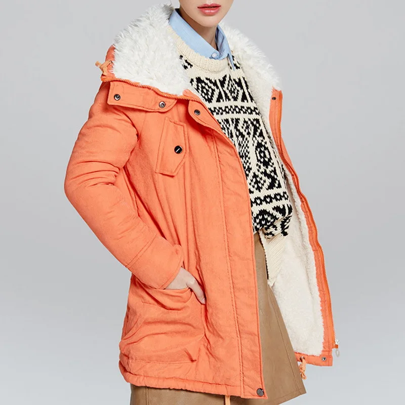 LASPERAL 2018 Женское зимнее пальто Новые парки утепленная Хлопковая женская зимняя