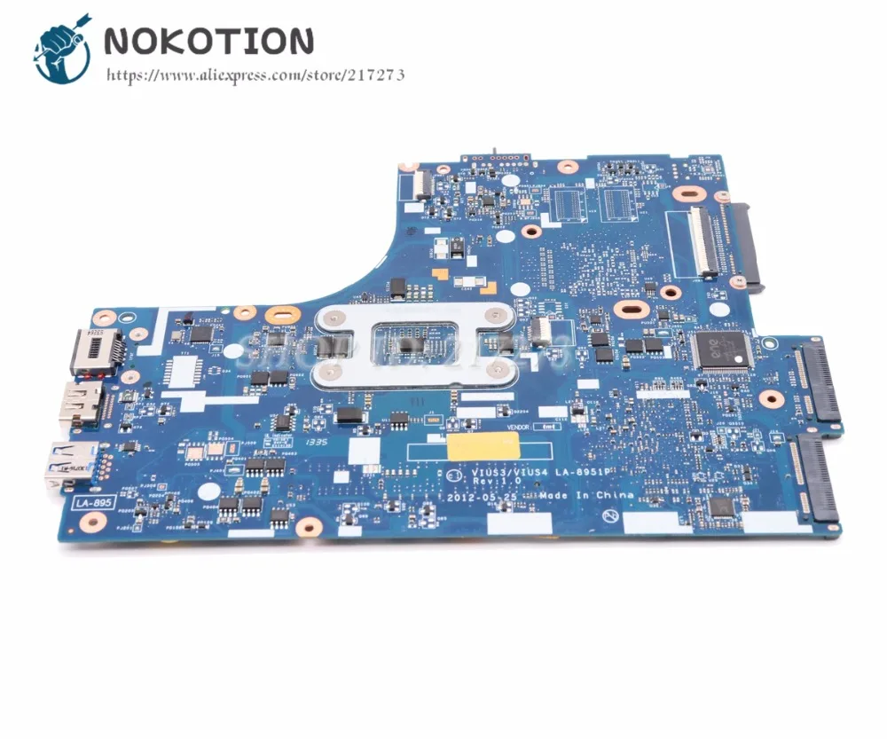 Материнская плата NOKOTION VIUS3 VIUS4 LA-8951P для ноутбука Lenovo Ideapad S300 S400 SLJ8C SR109 Celeron 1007U |