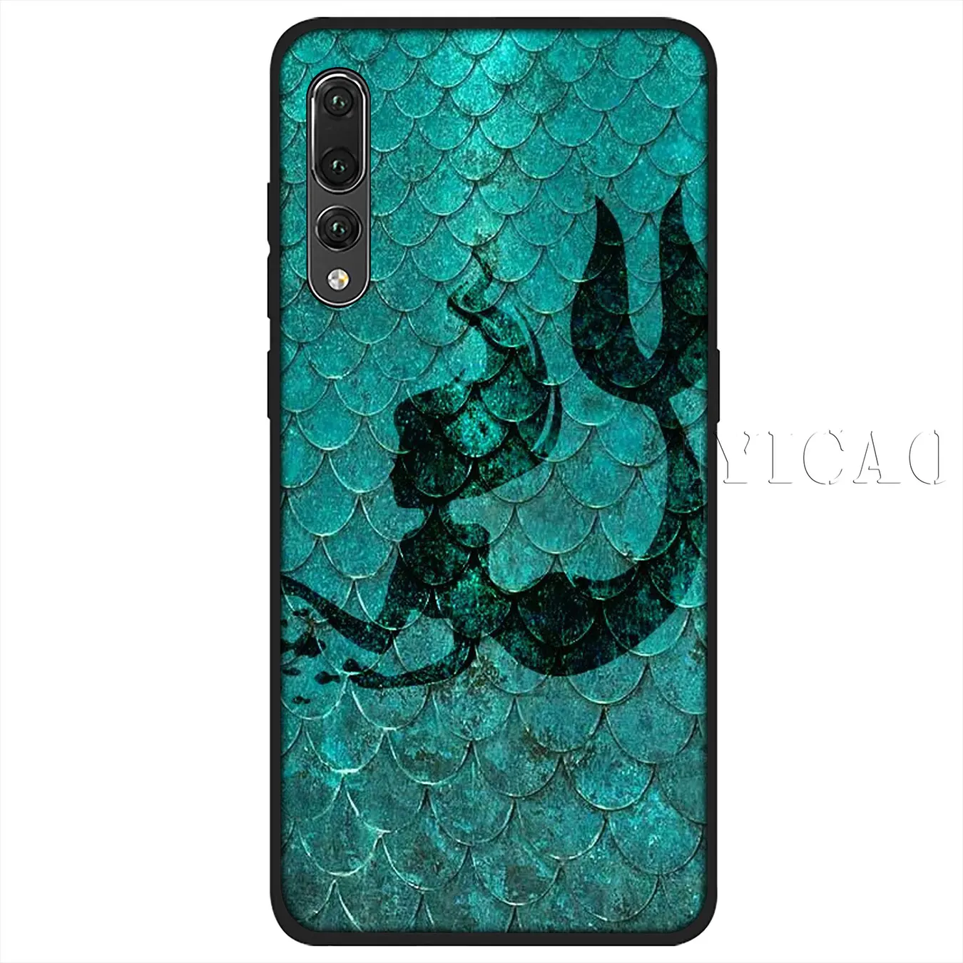 IYICAO Mermaid Tail Scale Soft Silicone Phone Case for Huawei P30 P20 Pro P10 P9 P8 Lite Mini 2017 2016 P smart Z 2019 Cover |