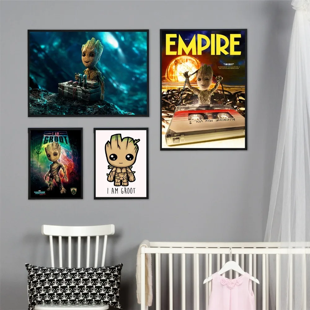 Groot Baby Movie Character холст Художественная живопись плакаты и принты для гостиной Настенная картина домашний Декор без рамки Quadro