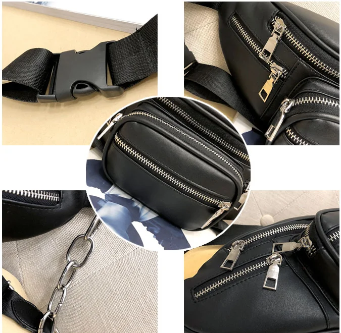 Модная Кожаная поясная сумка для мужчин и женщин женский кошелек