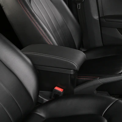 Styke Black White Центральной консоли ящик для хранения для peugeot 2008 двойной ярусный подлокотник коробка зарядка через usb держатель стакана, пепельница стайлинга автомобилей украшения доступа - Название цвета: Styke Black White