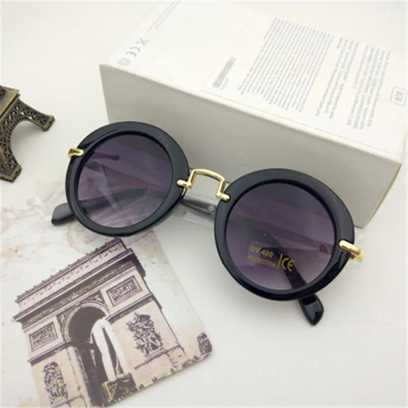 2018 новые модные круглые детские солнцезащитные очки для мальчиков брендовые