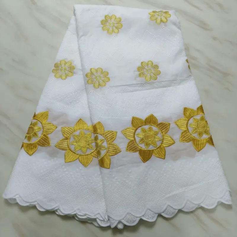 excellent design 100% Cotton African Lace Fabric with Swiss Voile for Nigerian Fabrics Dry FFP166-2 | Дом и сад
