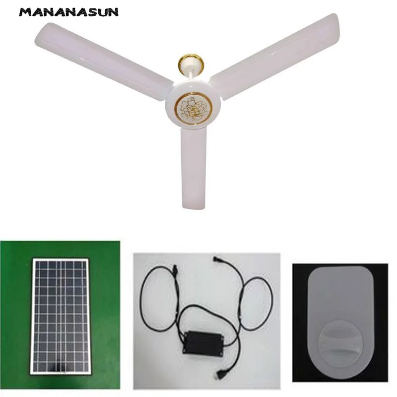 Потолочный вентилятор постоянного тока на солнечной энергии охлаждения