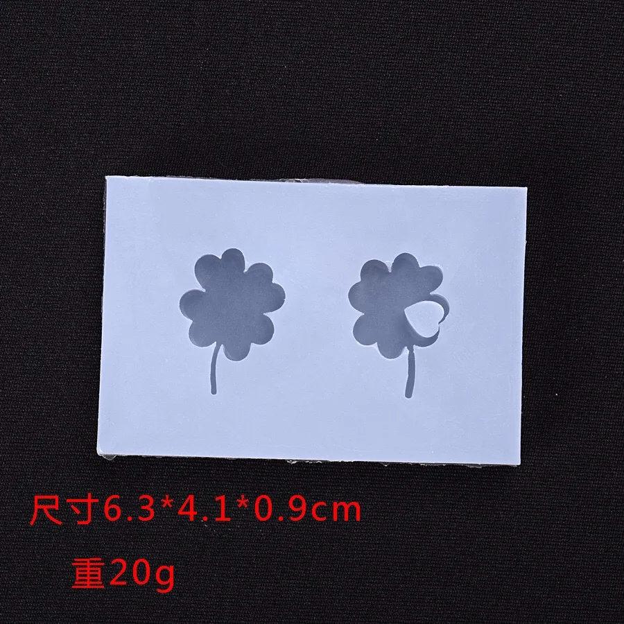 Силиконовые смолы четыре листа клевера в форме удачи сердца эпоксидные формы