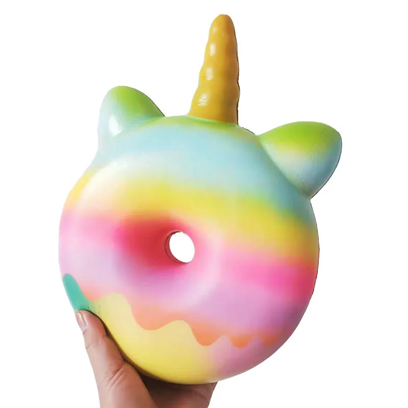 Большой Сжимаемый Единорог Пончик медленно поднимающийся сжимаемые игрушки