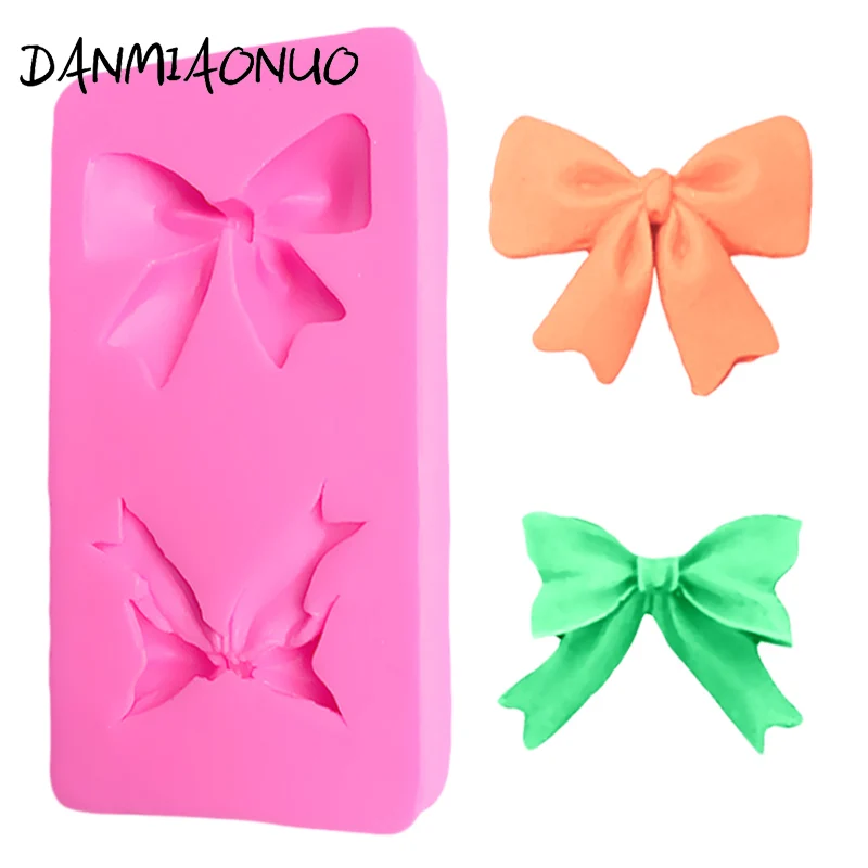 

Lovely Bow Shape Silicone Cake Mold Fondant Silicone Moulds For Cake Decorating Chocolate Mold Silicone Form For Soap Cutter DIY