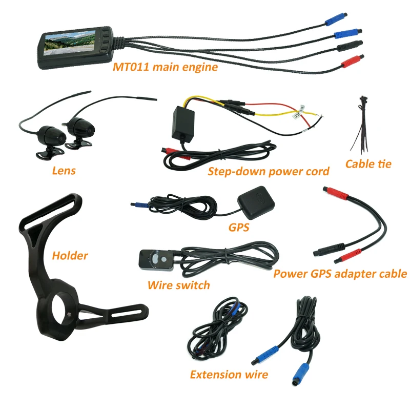 1080P GPS WI FI в байкерском стиле из водонепроницаемого материала Камера DVR мотор Dash Cam