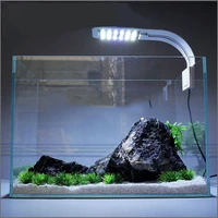 super slim led aquarium light lighting plants grow light 5w10w15w aquatic plant lighting waterproof clip on lamp for fish tank
