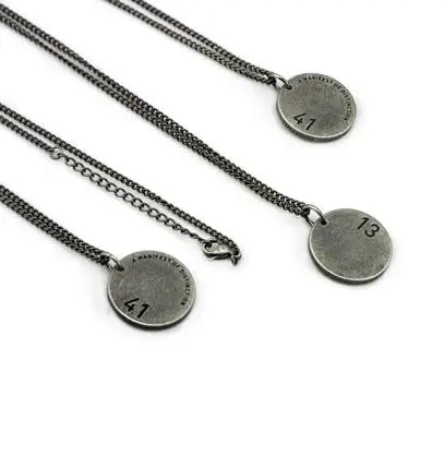 Винтажное ожерелье и подвеска из нержавеющей стали с подвеской His And Her Promise 1314