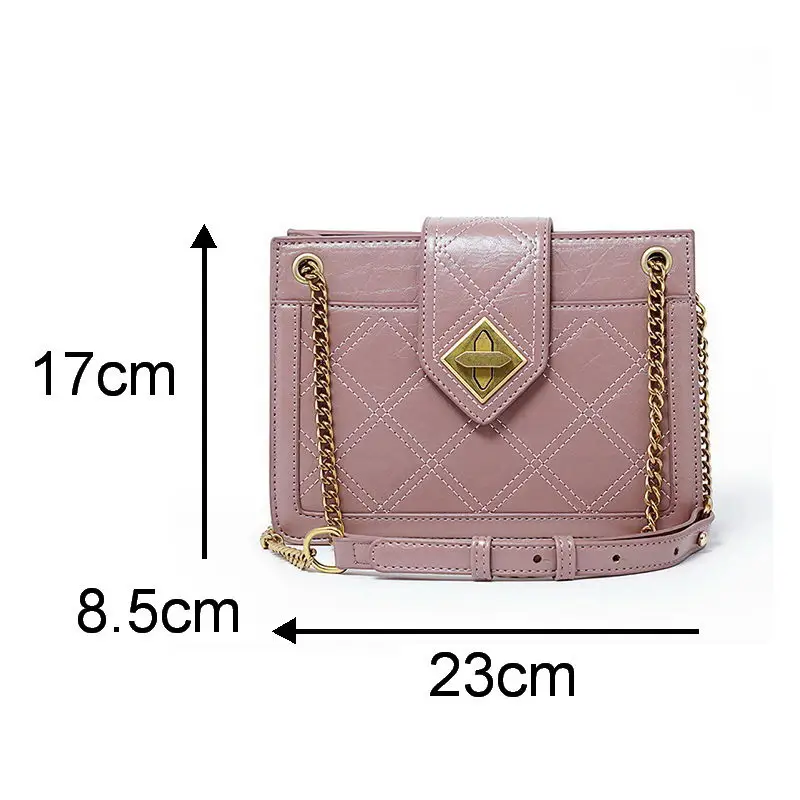

DIINOVIVO Luxury Buckle Designer Handbags Women Bags Thread Crossbody Shoulder Bags Female Chain Handbag Trendy Small WHDV1145