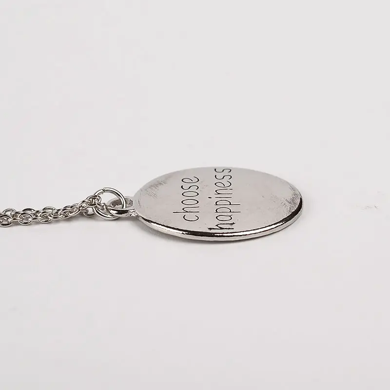 Цепочка серебряного цвета с надписью выбор счастья|jewelry gift box|jewelry shopjewelry fabric |