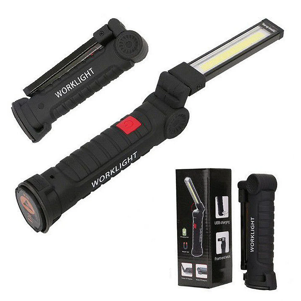 

1800mAh LED rechargeable Magnetic lamp with LED block Manual inspection lamp Wireless work light tool