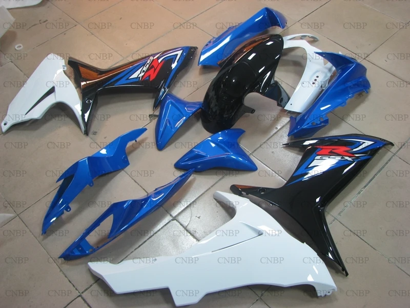 GSX R 600 2011 - 2015 K11 кузов GSXR600 13 14 Комплекты обтекателей GSXR сине-белый обтекатель | Дом