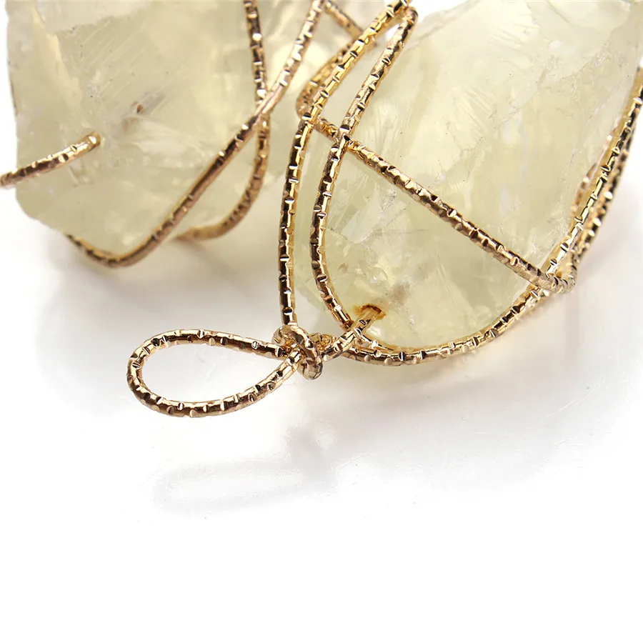 Легкое ожерелье кулон натуральный камень реики исцеляющий кристалл Druzy Drusy