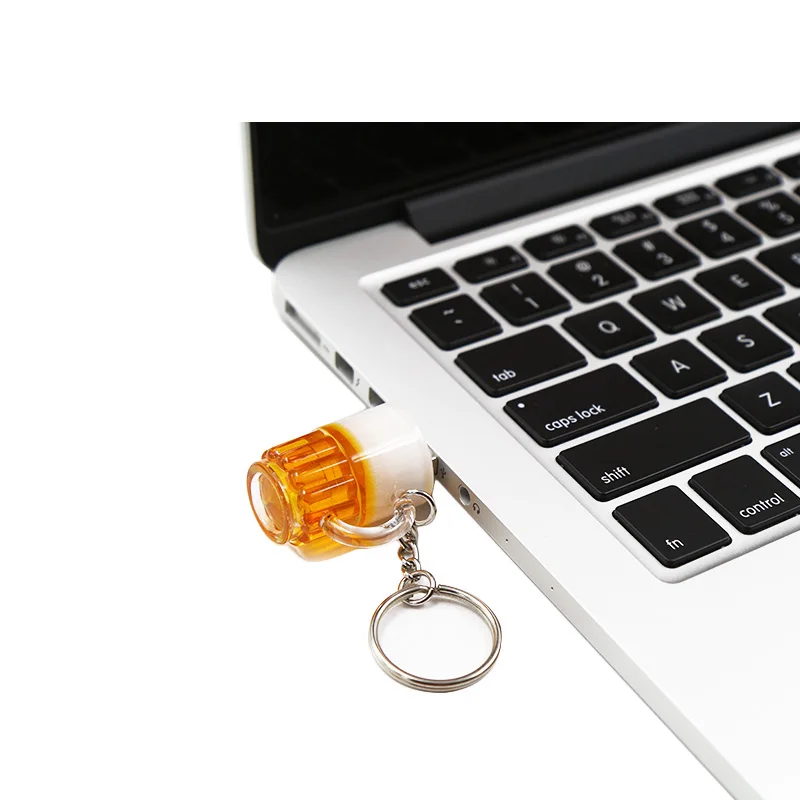 Мини-пиво флеш-накопитель с памятью USB 3.0 на 128 ГБ, водонепроницаемый ключ U диск, Пендрайв на 64 ГБ, 32 ГБ, 16 ГБ, 8 ГБ, бесплатный адаптер в комплекте.
