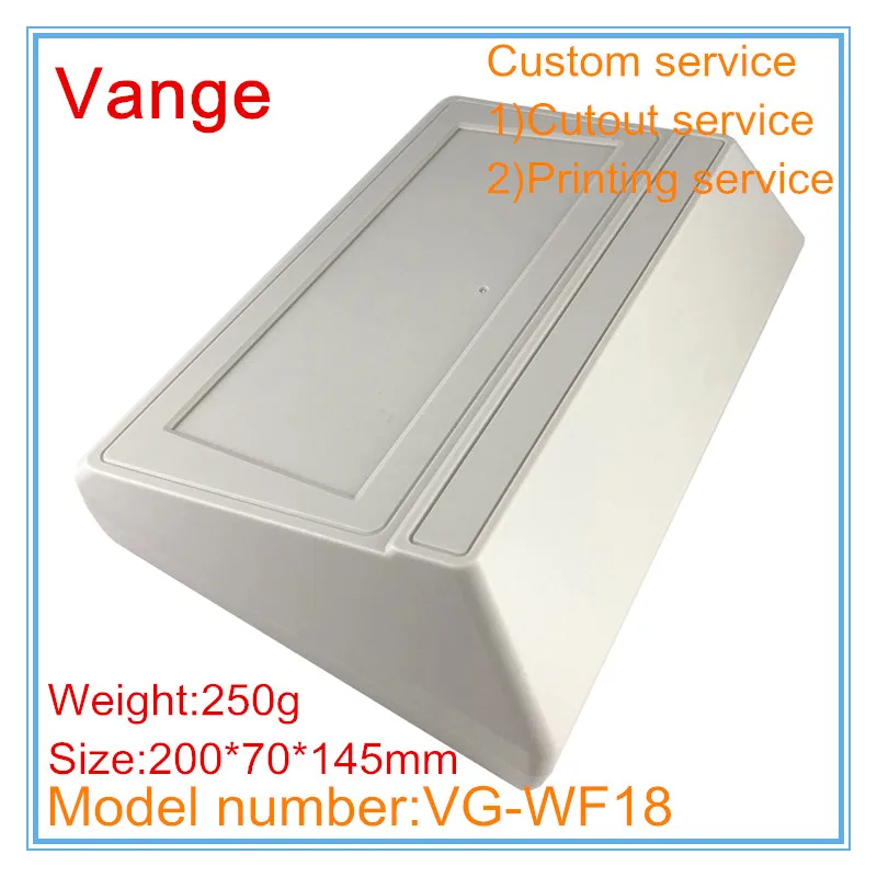 5pcs/lot router project box 200*70*145mm IP54 ABS plastic junction case made by extrusion mould shell |