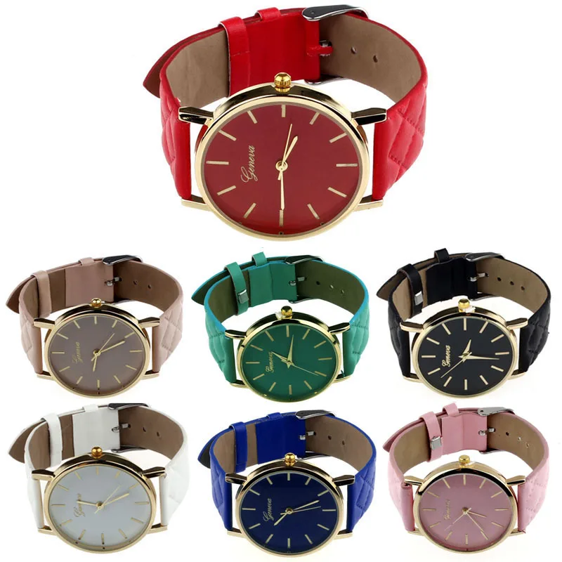 

Wholesale Unisex Casual Faux Leather Quartz Analog Wrist Watch
