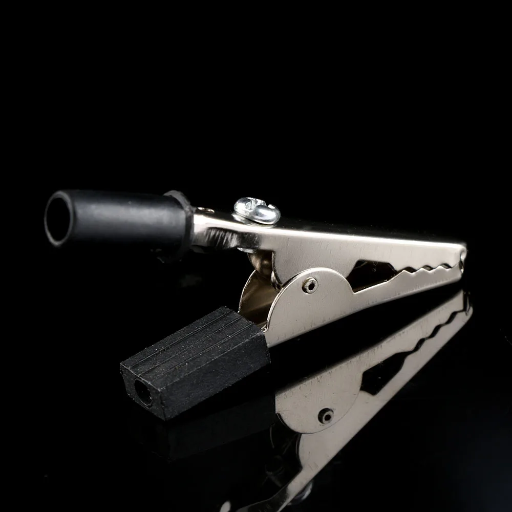 5 шт. тестовый зажим 50 мм пластиковая ручка Электрический перемычка зонд