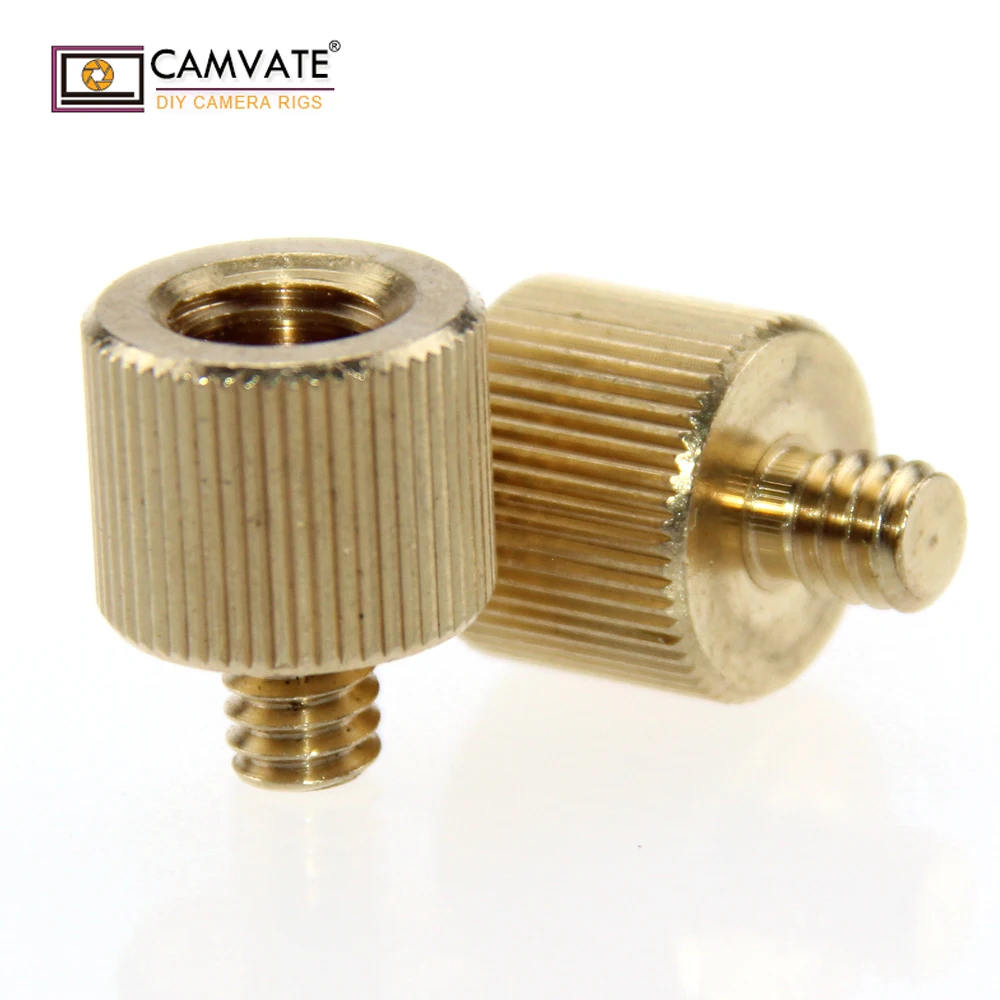 CAMVATE 2 пакета 3/8 &quot 16 гнездо на 1/4&quot 20 Мужской штатив резьба редуктор адаптер для