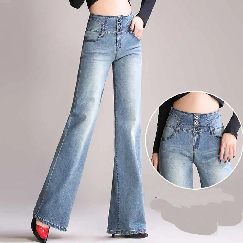 Женские брюки с широкими штанинами свободные прямые весна-лето 2019 | Женская