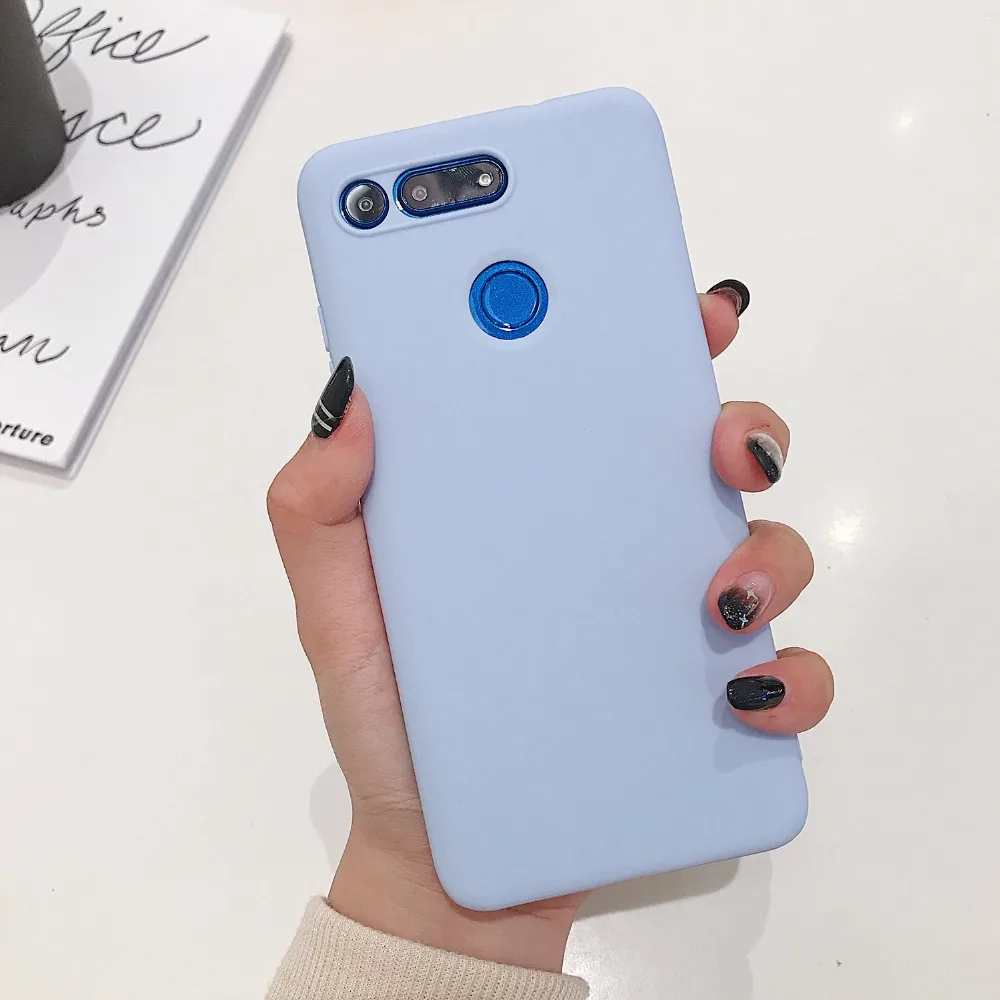 Чехол для huawei Honor View 20, карамельный цвет, тонкий мягкий силиконовый чехол для телефона, для huawei Honor V20 View 20, матовый чехол на заднюю панель из ТПУ