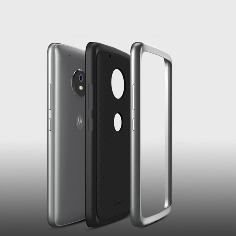 Оригинальный Чехол iPaky для Motorola Moto G5 модный армированный силиконовый чехол