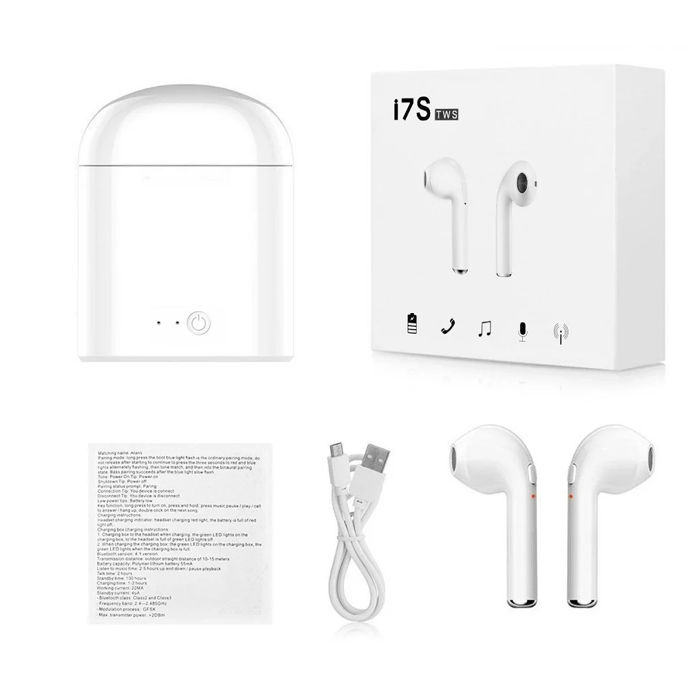 I7s Tws 5,0 мини беспроводные Bluetooth наушники вкладыши гарнитура для Ergo B506 Intro Музыкальный Микрофон зарядная коробка