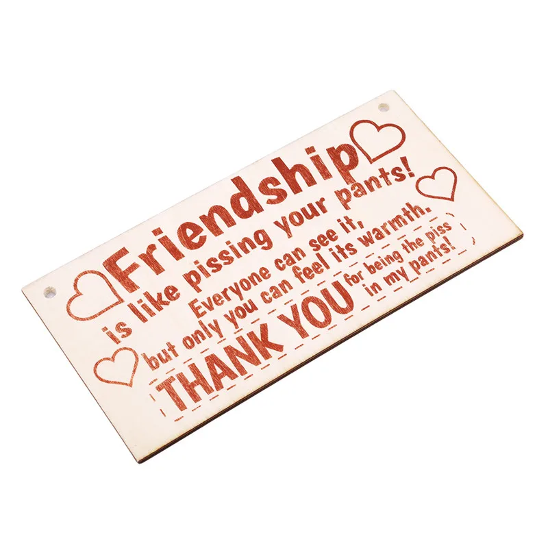 Дружба знак Best Friend доска подарок в стиле потертый шик Heart & Спасибо подвесной