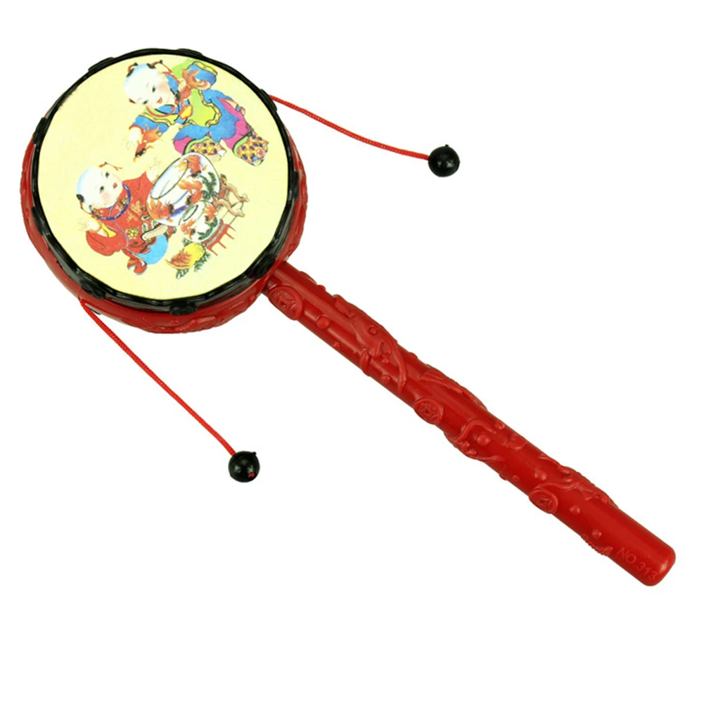 1 шт. детский барабан в китайском стиле ручная погремушка игрушки бумажный