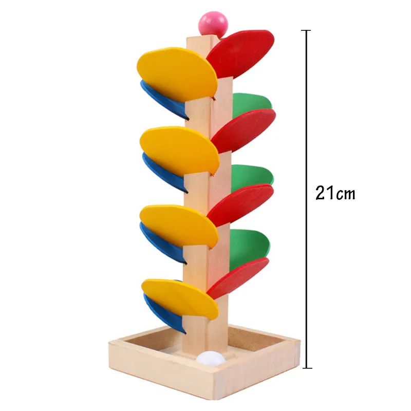 Деревянные игрушки Монтессори деревянное дерево мраморный шар беговая дорожка