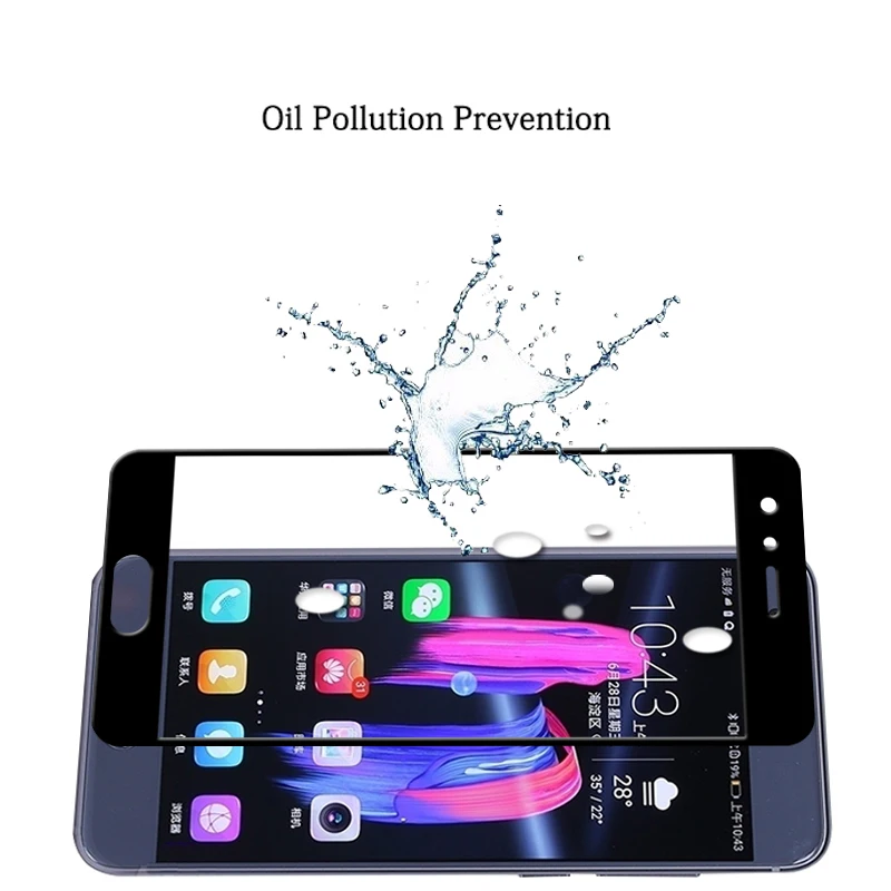 3D Curved edge full Cover Tempered Glass film For Huawei Honor 9 STF-AL00 AL10 L09 Glory screen protector | Мобильные телефоны и