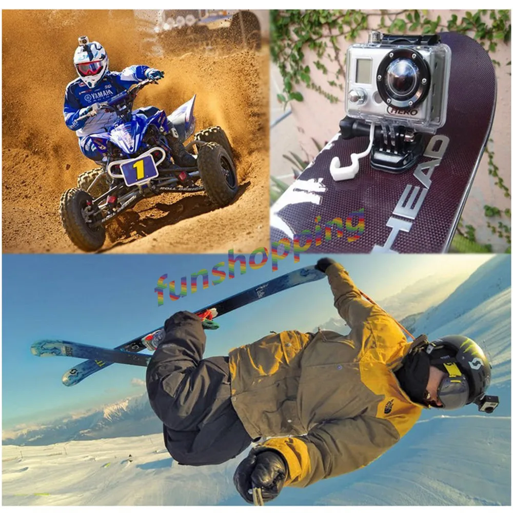 8x плоский клейкий Супер стикер для крепления GoPro Go Pro HD Hero 4 3 + 2 1 SJ4000 SJ5000 SJCAM Xiaomi Yi