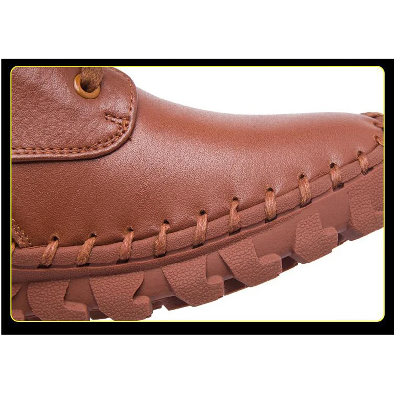 Женские ботильоны ручной работы из натуральной кожи на плоской подошве короткие