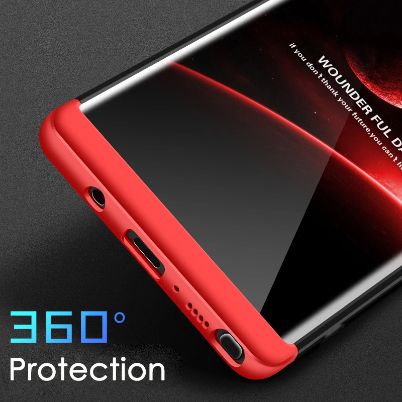 360 полная защита тонкий жесткий матовый ПК чехол для Samsung Galaxy S6 S7 Edge S8 Plus S9 s8 + s9 Note 8 9
