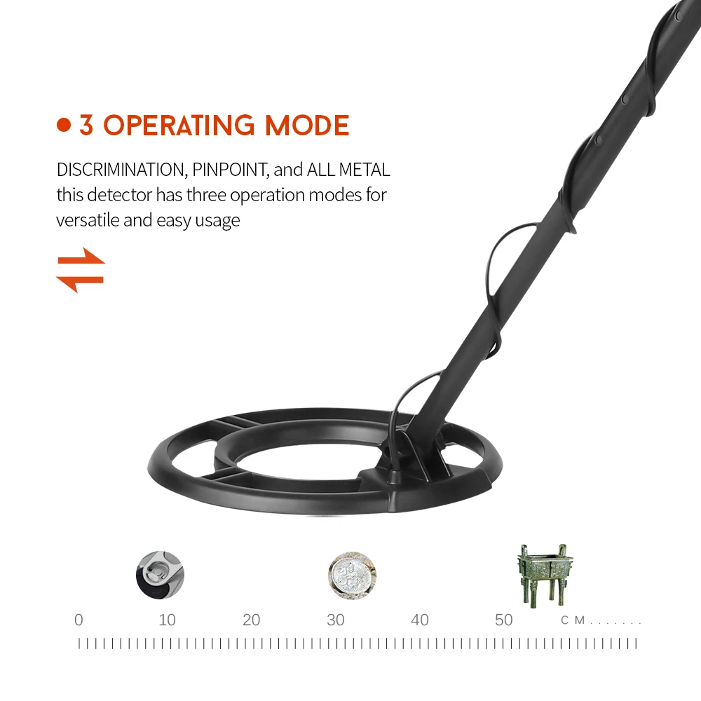 Подземный металлоискатель с различием точка для всех металлов 3 режима
