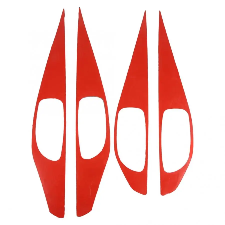 4pcs Real Carbon Fiber Inner Door Handle Bowl Cover Trim Fit For Infiniti Q50/Q50L 2013 2014 2015 2016 2017 2018 Car accessories |