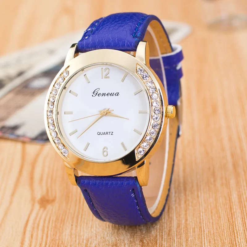 2018 модные кварцевые часы Geneva женские наручные Montre Femme|Женские часы| |