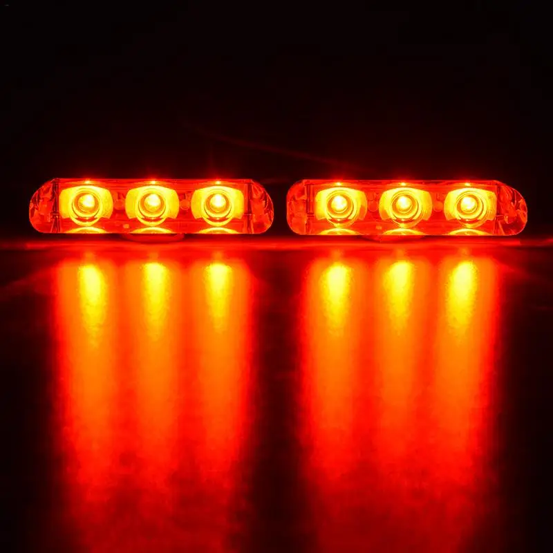 Red DC12V 2 светодиодный беспроводной пульт дистанционного управления вспышкой автомобильный Грузовик полицейский светильник красный и синий мигающий стробоскоп светодиодный Предупреждение светильник - Испускаемый цвет: Red