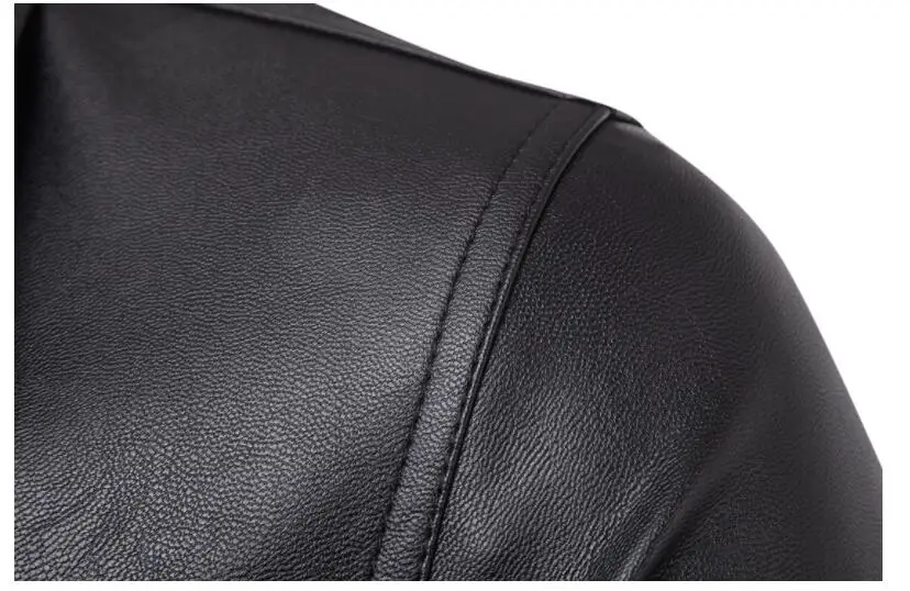 Кожаная куртка с Вышивкой Букв мужское облегающее мотоциклетное кожаное пальто