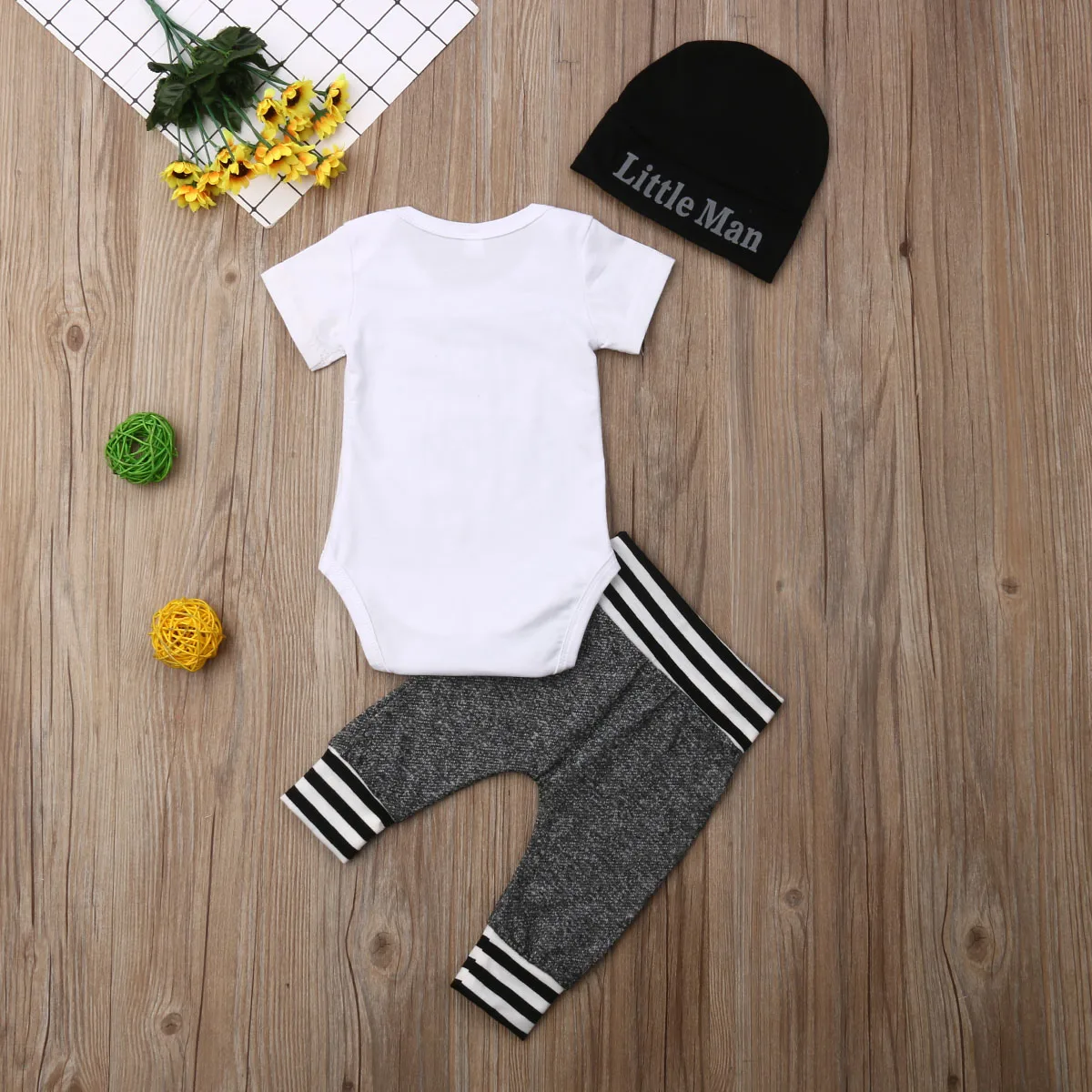 

Newborn Infant Baby Boys Clothing Set Letter Rompers + Pants Summer Autumn Baby Boys Costumes