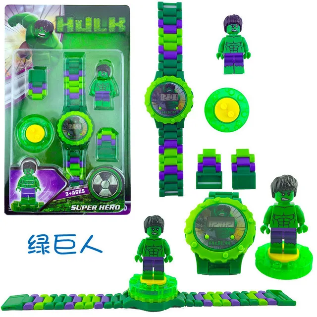 Совместим с LegoINGS Marvel Watch LegoINGLY Infinity War строительные блоки кирпичи детские часы